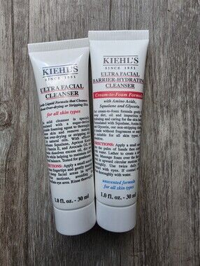 Kiehl's Ultra Facial Cleanser + Kiehl's Ultra Facial Barrier-Hydrating Cleanser